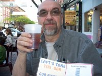 Une bonne bière, du Vermont, et une pizza sur une terrasse sur Church street.