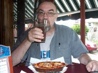 Une lasagne. et encore une bière, toujours du Vermont.